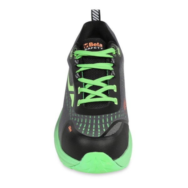 Beta Workwear 7341V RENEGADE woven fabric, hard-wearing and breathable, green details PPE Safety Trainers EU: 37-48 UK: 5-10.5