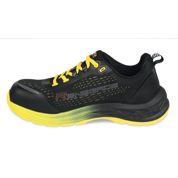 Beta Workwear 7341Y RENEGADE woven fabric shoe, hard-wearing and breathable, yellow details EU: 37-48 UK: 5-10.5