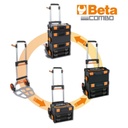 BETA Tools C99P COMBO Ultracompact folding tool trolley, Telescopic handle, Two puncture proof wheels