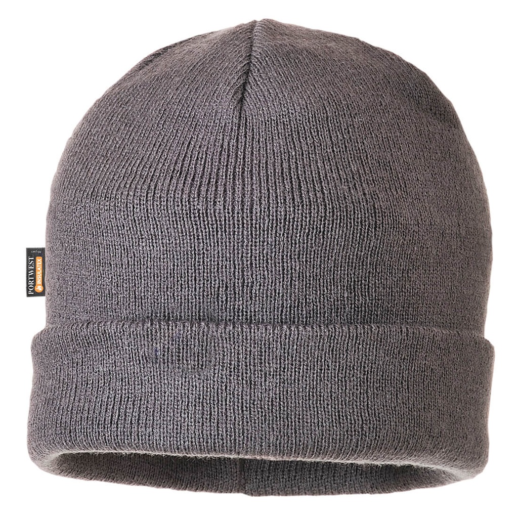 B013 Knit Hat insulatex Lined - Grey