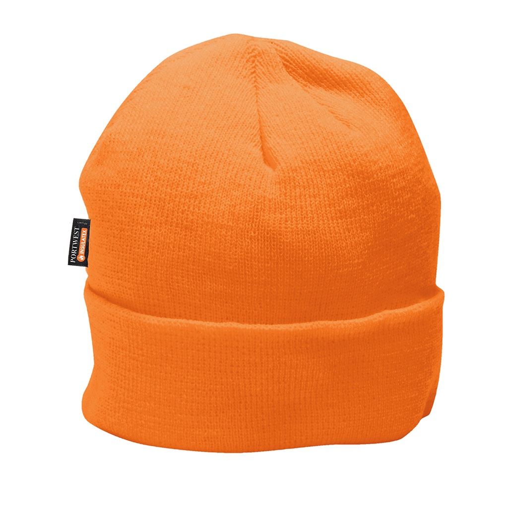 B013 Knit Hat insulatex Lined - Orange