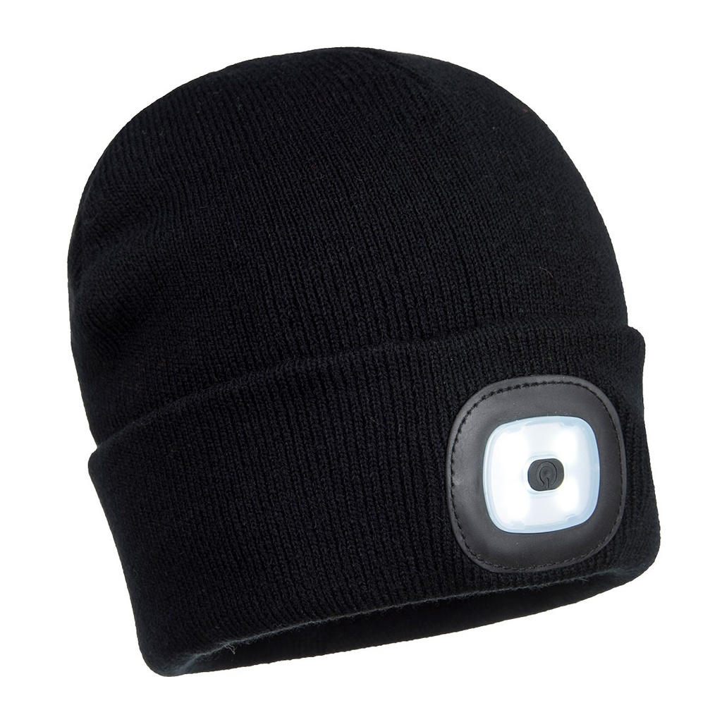 B029 Beanie Usb Led Head Light Rechargeable - Black