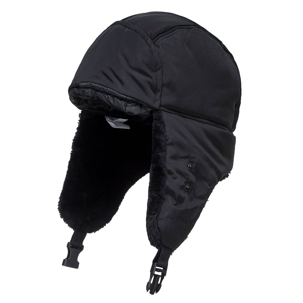 HA13 Winter Trapper Cap - Black