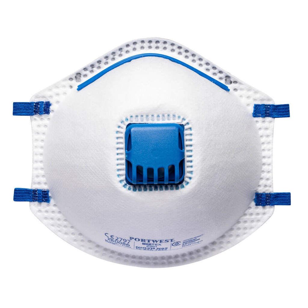 P201 Ffp2 Valved Respirator - White