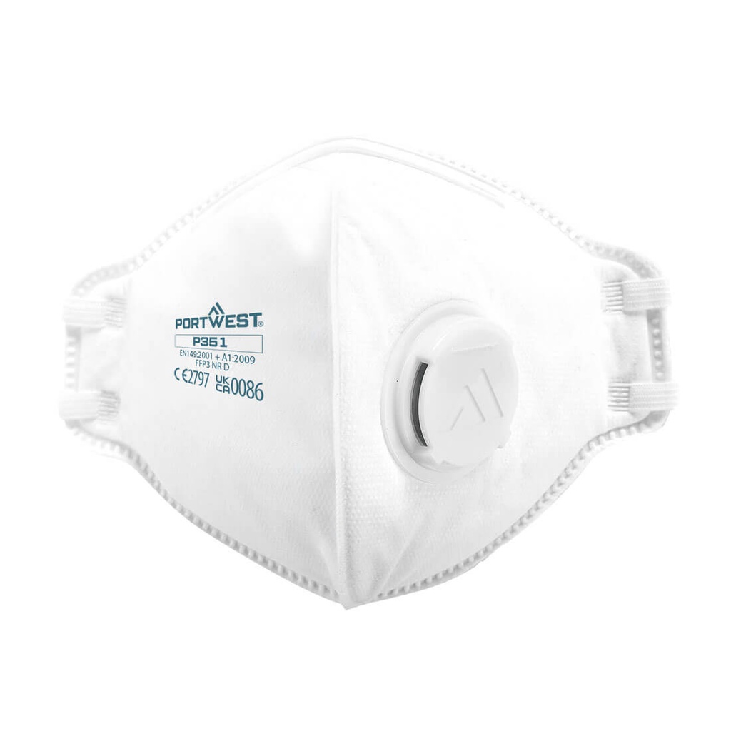 P351 Ffp3 Valved Dolomite Respiratr - White