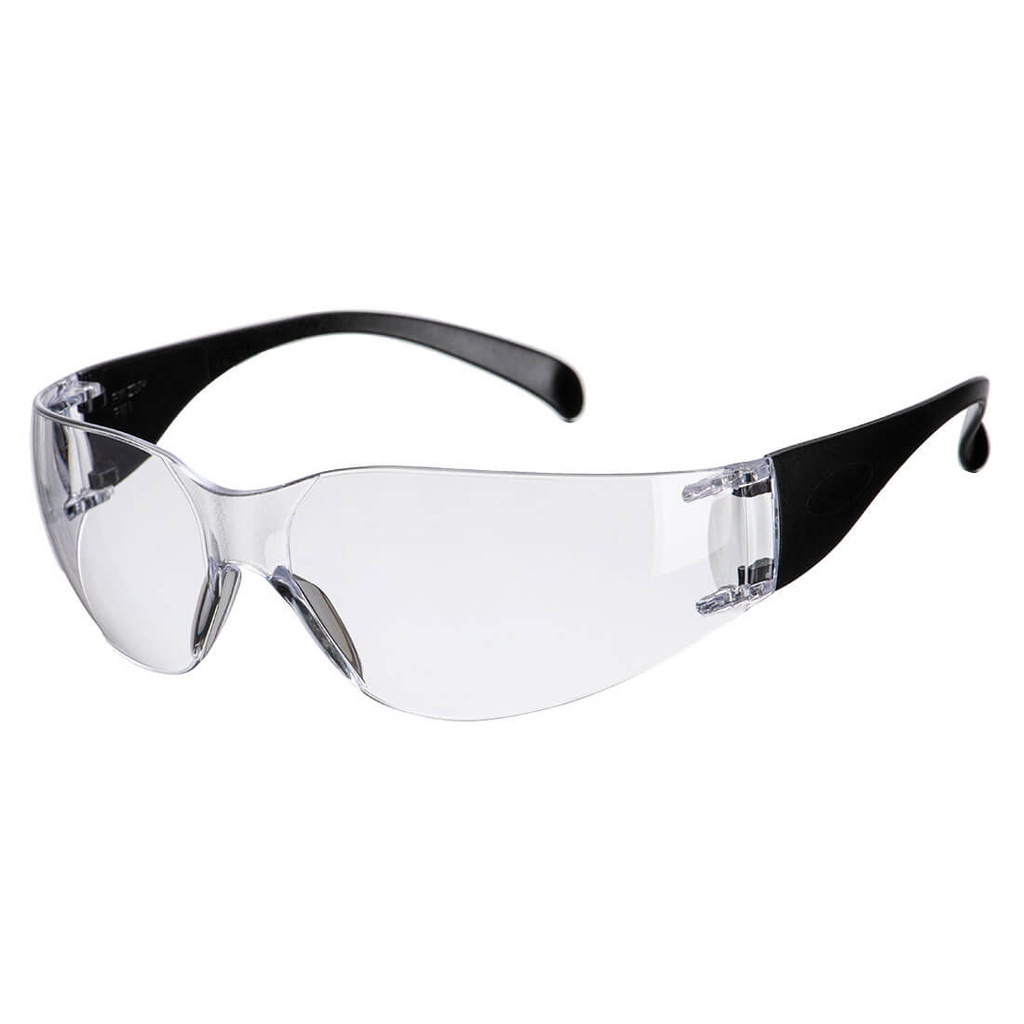 PW32 Wrap Around Spectacles - Clear with Black Arms