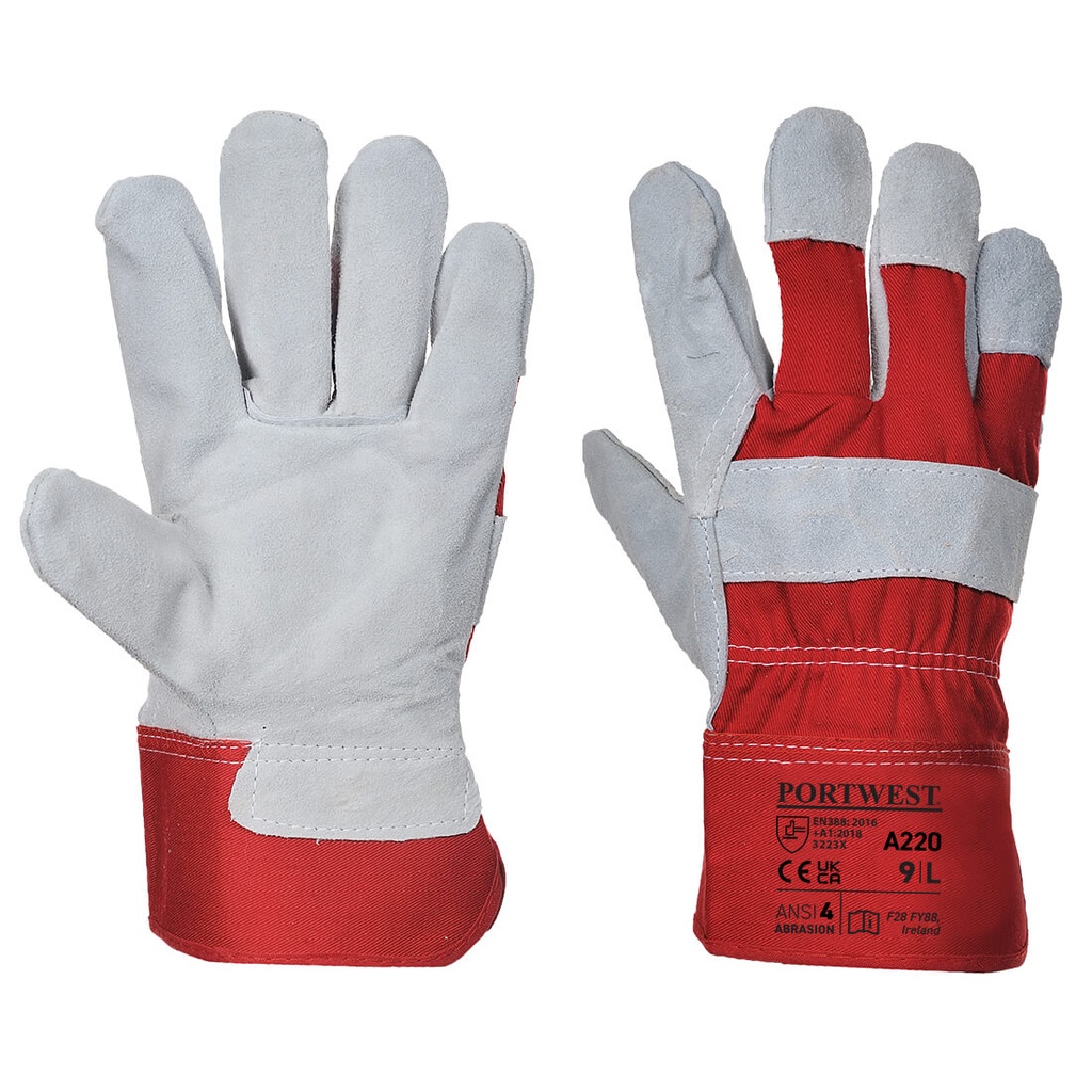 A220 Premium Chrome Rigger Glove - Red