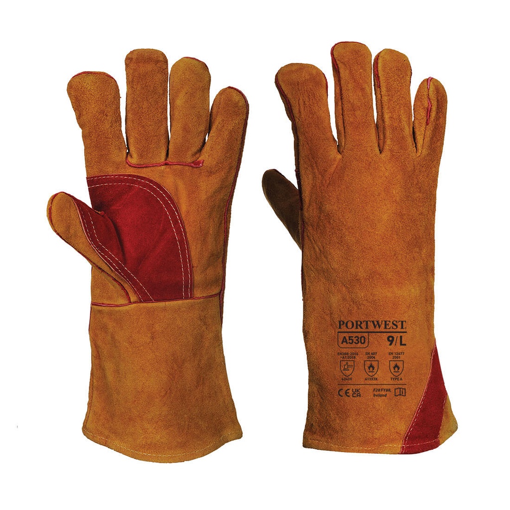 A530 Reinforced Welding Gauntlet - Brown