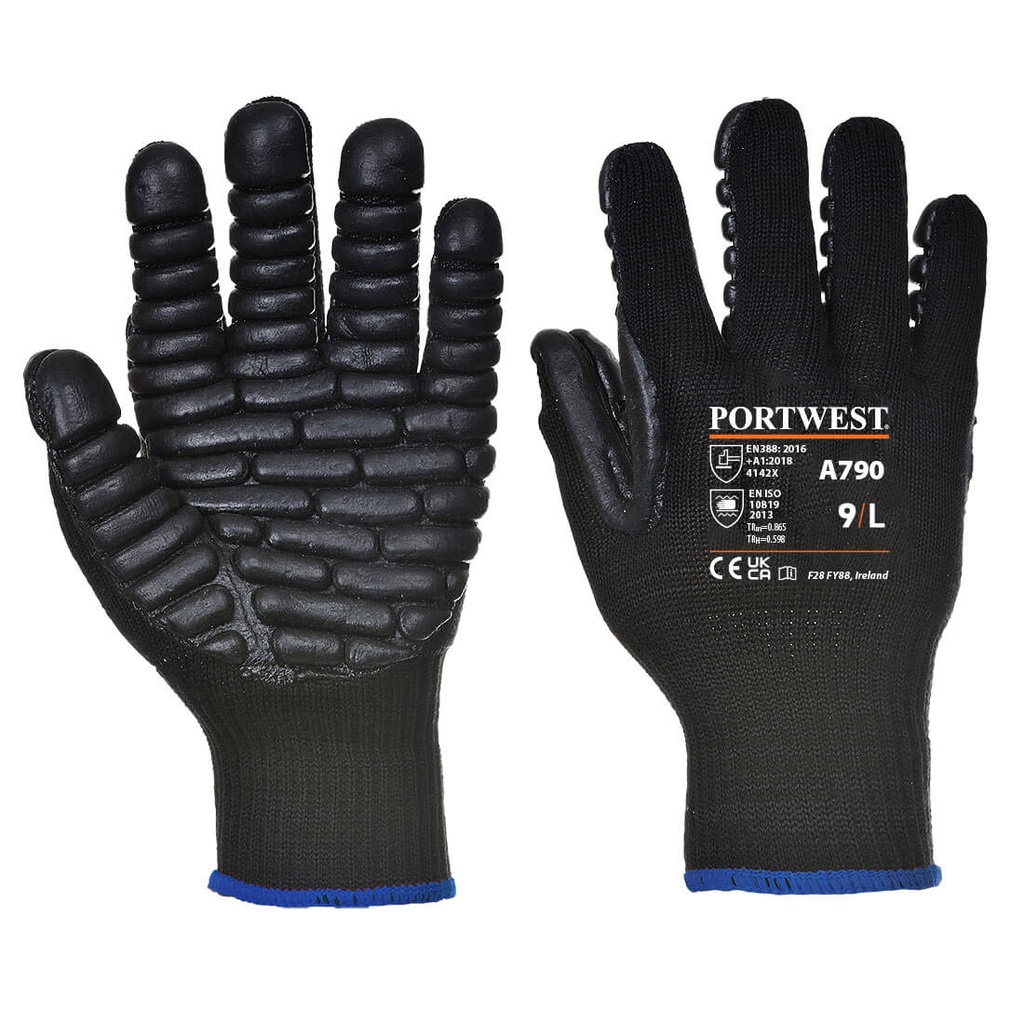 A790 Anti Vibration Glove - Black