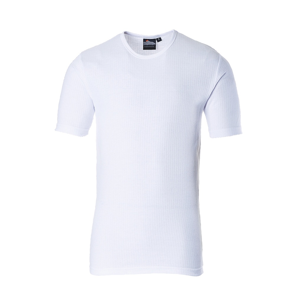 B120 Thermal T-Shirt Short Sleeve - White