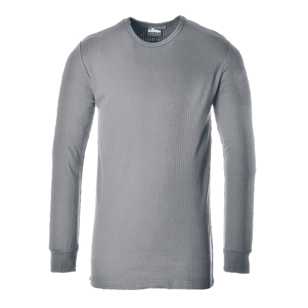 B123 Thermal T-Shirt Long Sleeve - Grey