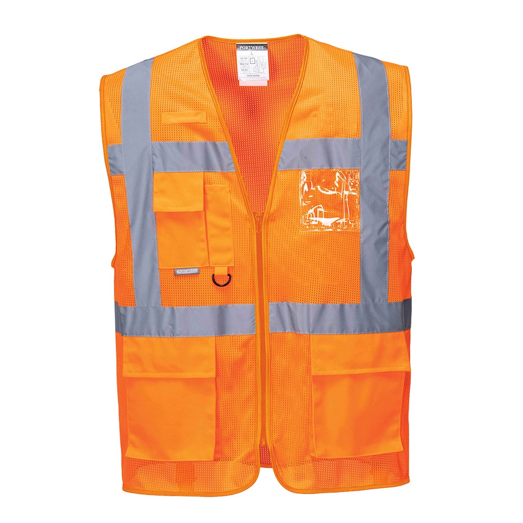 C376 Athens Meshair Executive Vest - Orange