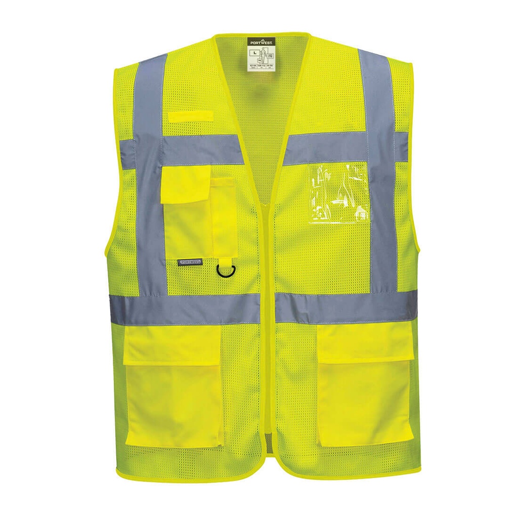 C376 Athens Meshair Executive Vest - Yellow