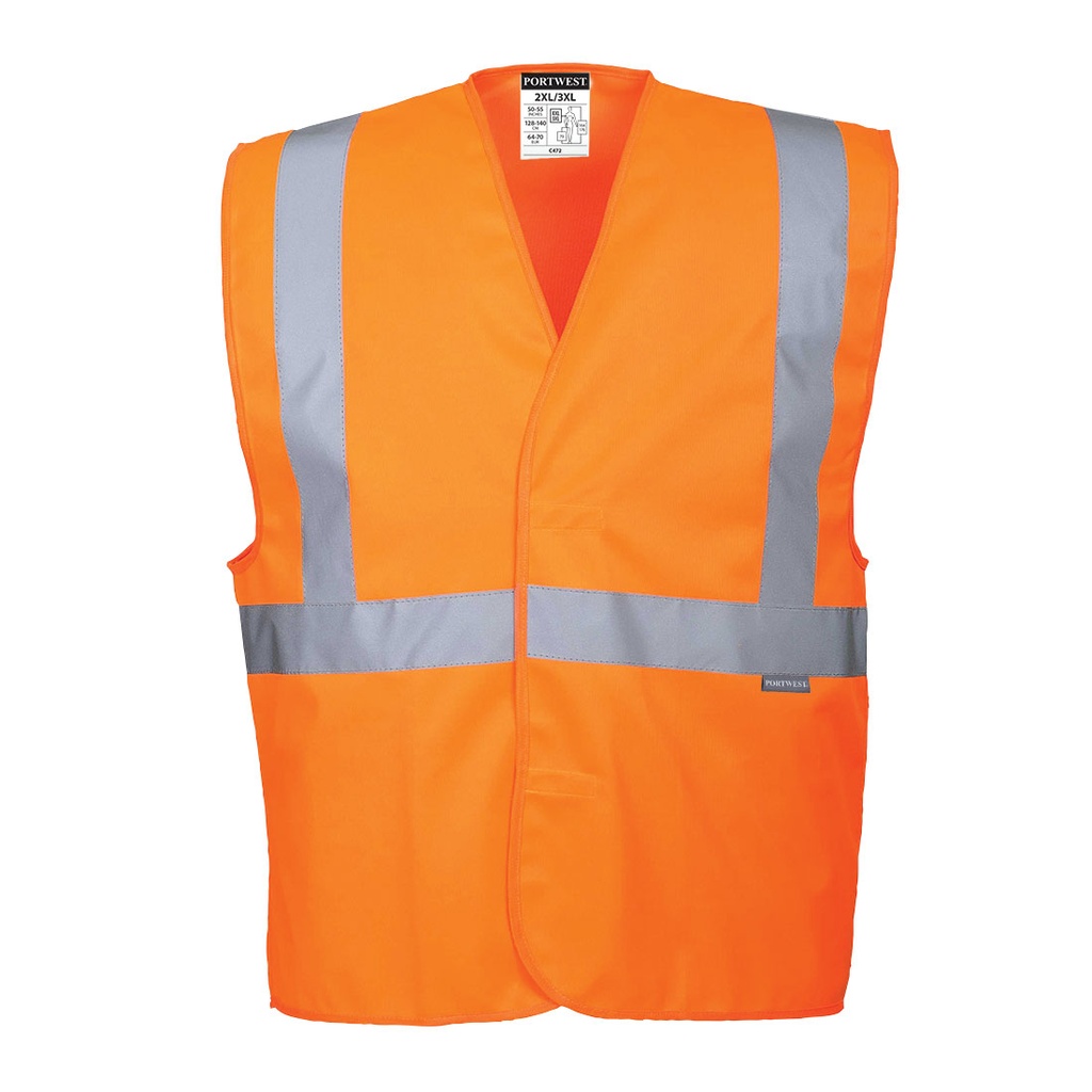 C472 Hi-Vis One Band & Brace Vest - Orange