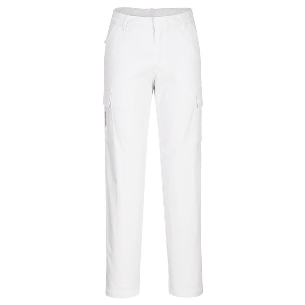 S233 Women's Stretch Cargo Trouser - White