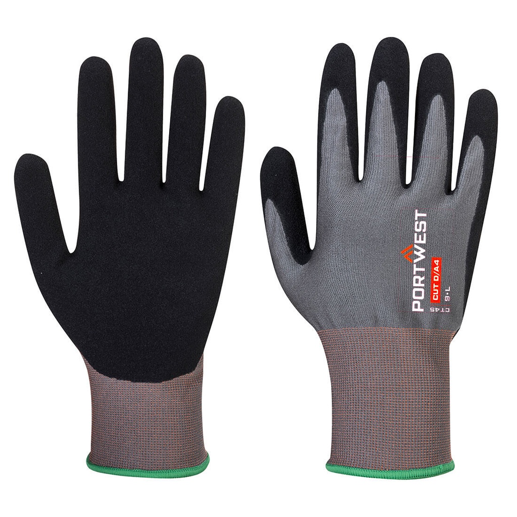 CT45 Ct Hr18 Nitrile Foam Cut Glove - Grey/Black