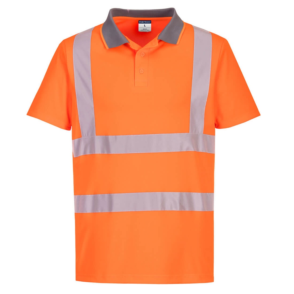 EC10 Eco Hi-Vis S/S Polo (6 Pack) - Orange