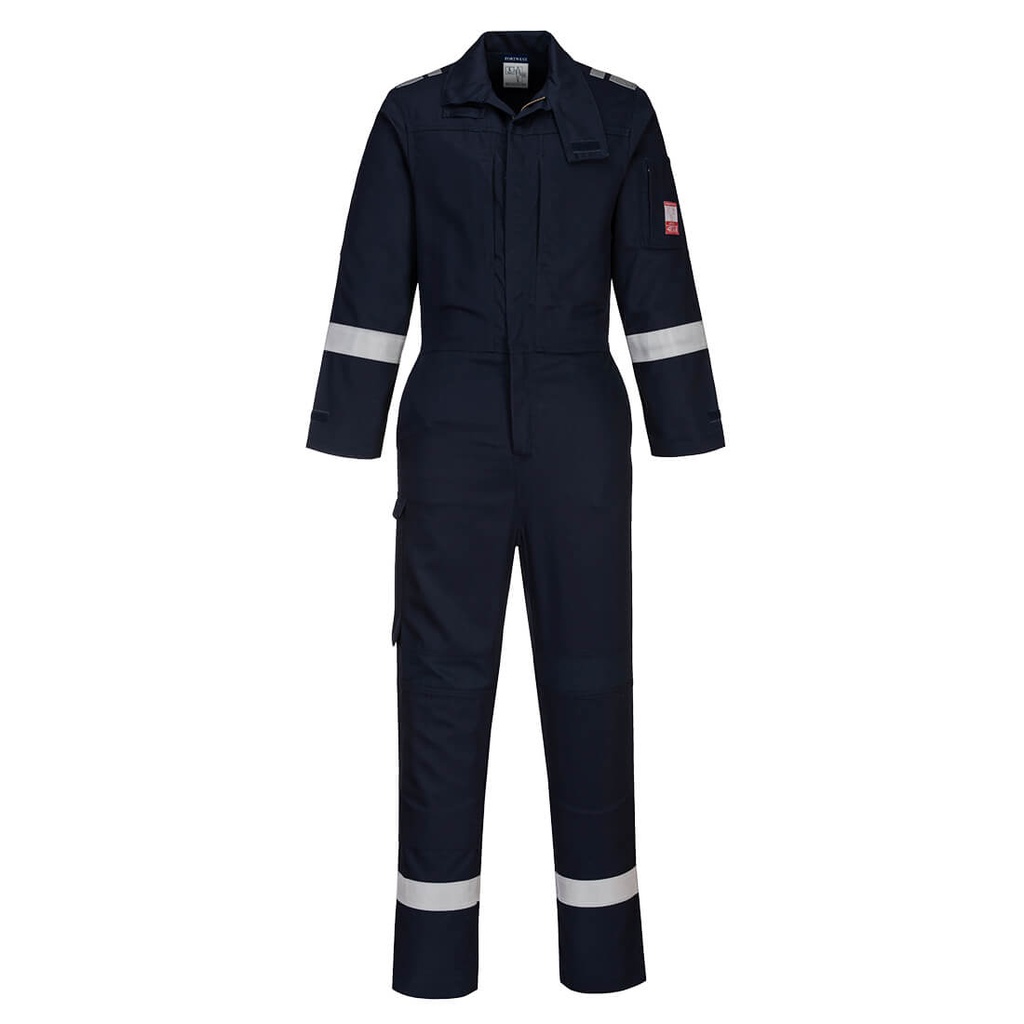 FR502 Plus Ltwgt Strtch Panel Cvrall Bizflame - Navy