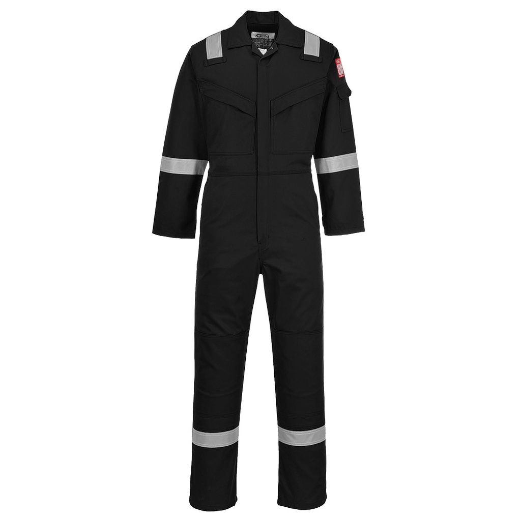 FR50 Flame Res Anti-Static Coverall 350G - Black