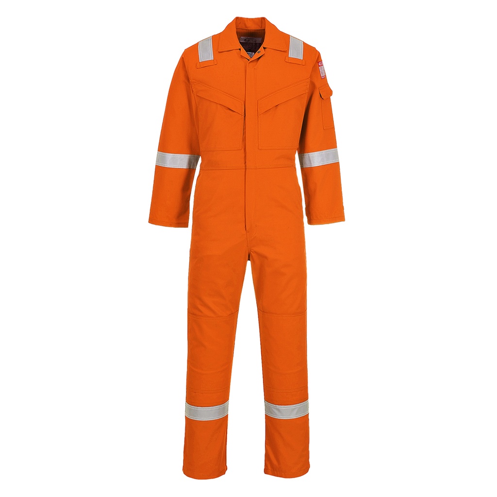 FR50 Flame Res Anti-Static Coverall 350G - Orange - Regular