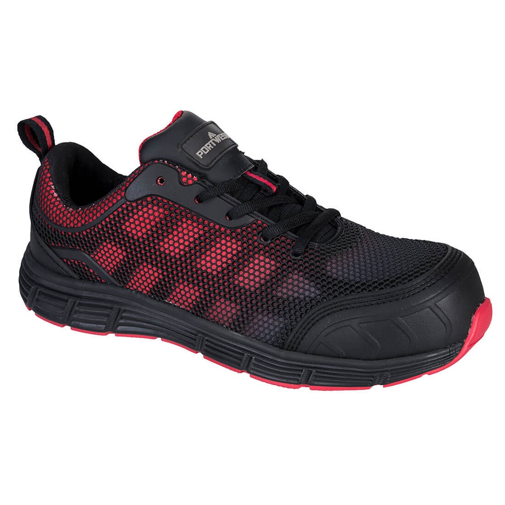 FT35 Ogwen Low Cut Trainer S1P Compositelite - Black/Red