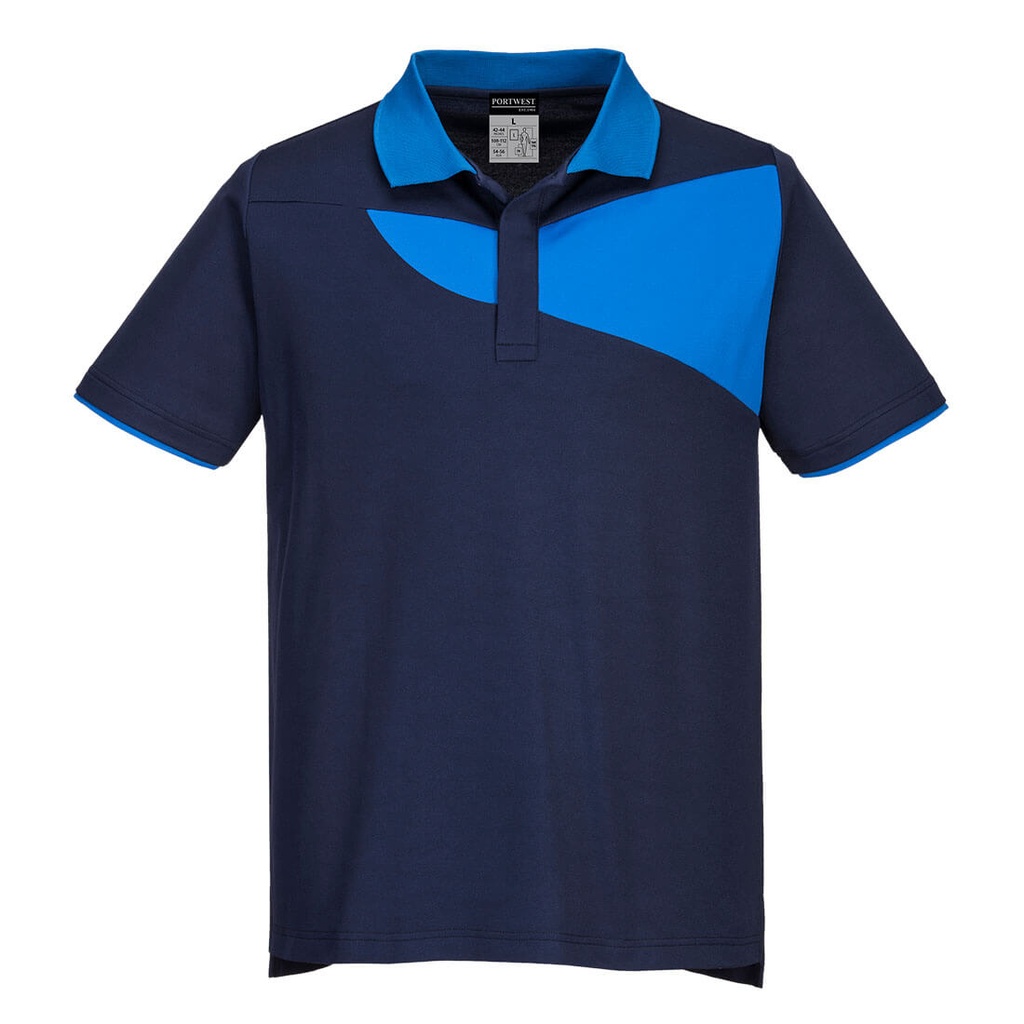 PW210 Pw2 Polo Shirt S/S - Navy/Royal