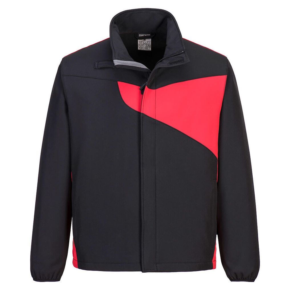 PW271 Pw2 Softshell Jacket (2L) - Black/Red