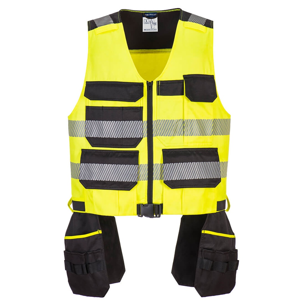 PW308 Pw3 Class 1 Tool Vest - Yellow/Black