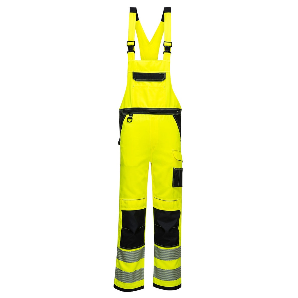 PW344 Pw3 Hi-Vis Bib & Brace - Yellow/Black