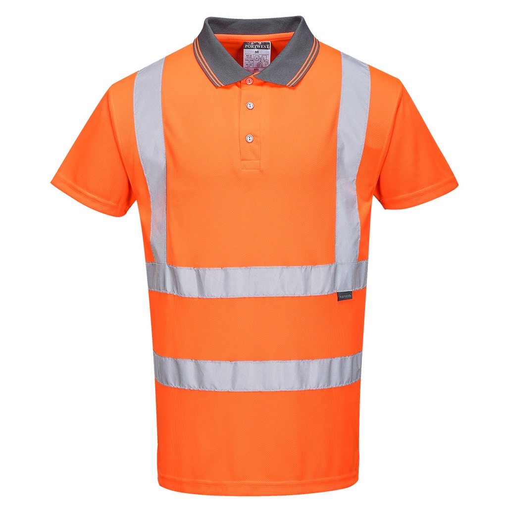 RT22 Hi-Vis Short Sleeved Polo Ris - Orange