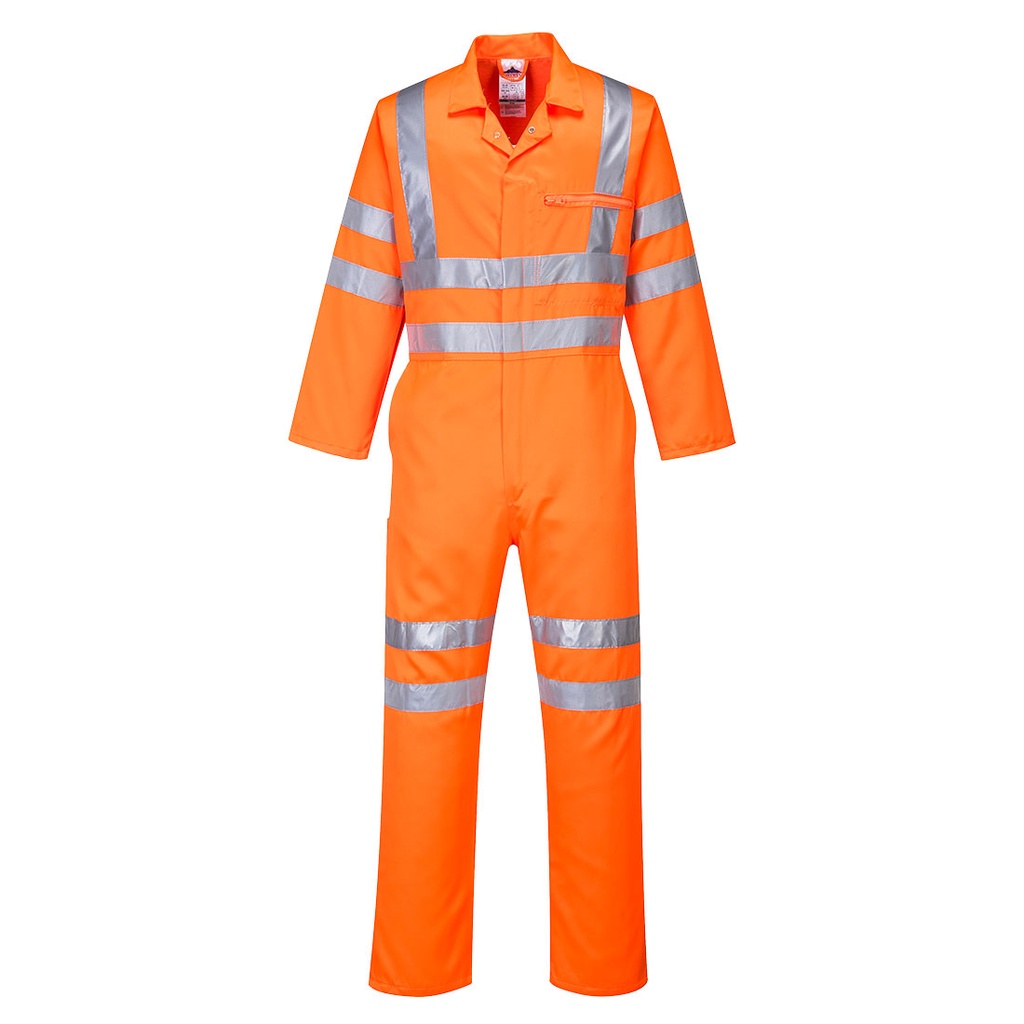 RT42 HiVis Poly-Cotton Coverall Ris - Orange - Tall