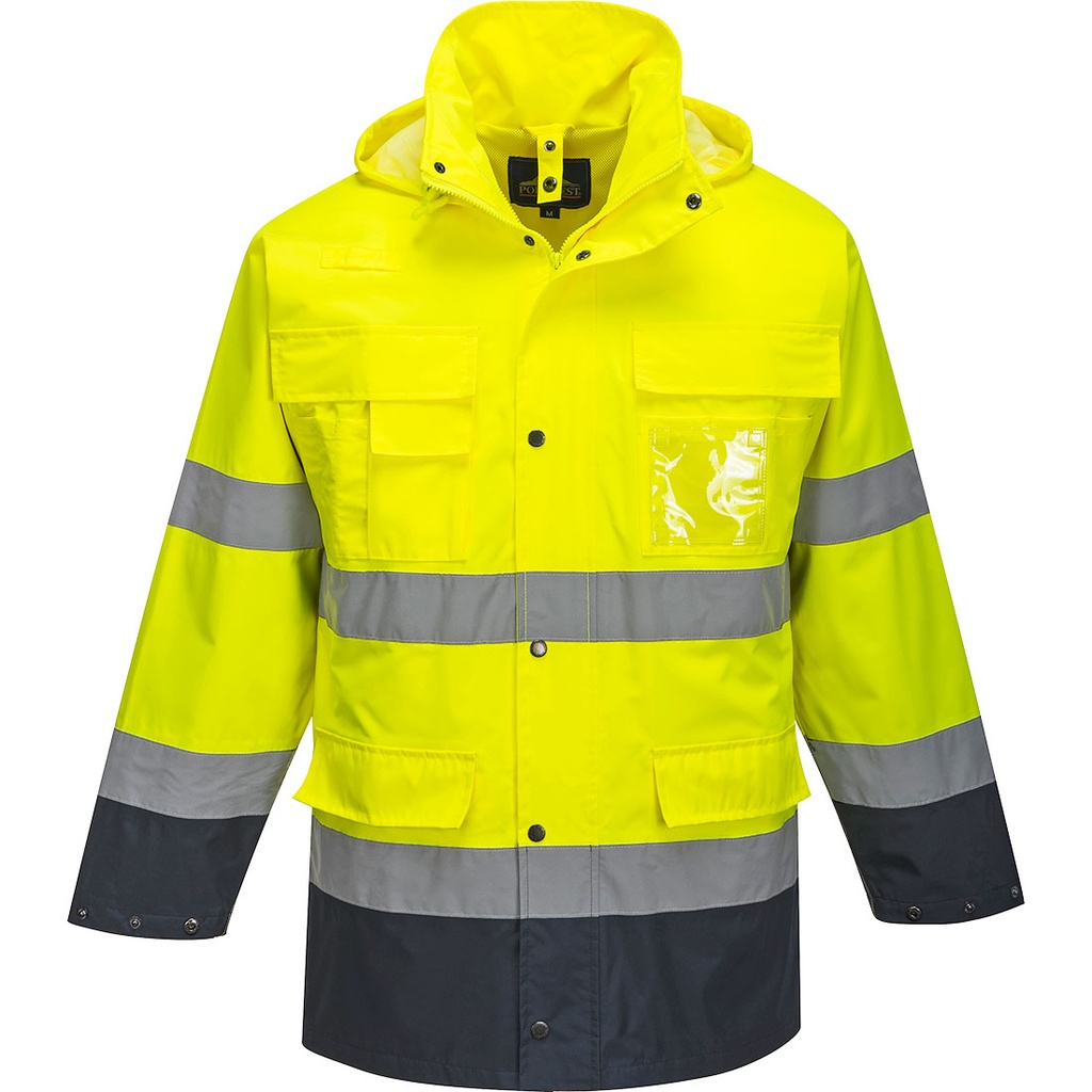 S162 Hi-Vis Lite 3 in 1 Jacket - Yellow/Navy