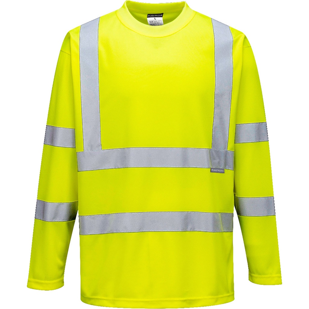 S178 Hi-Vis Long Sleeved T-Shirt - Yellow