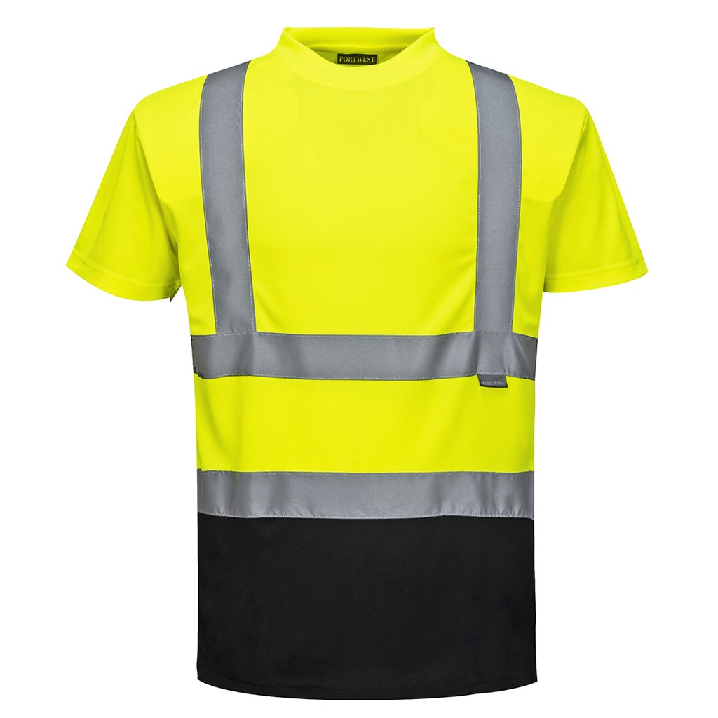 S378 Two Tone T-Shirt - Yellow/Black