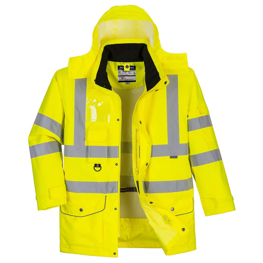 S427 Hi-Vis 7-in-1 Traffic Jacket - Yellow