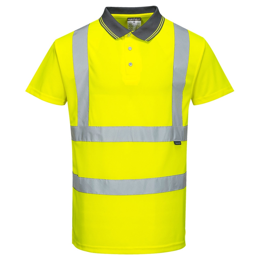 S477 Hi-Vis Short Sleeve Polo - Yellow