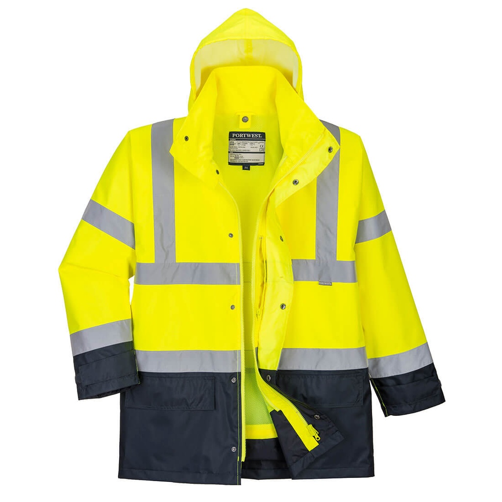 S768 Hi-Vis Executive 5-in-1 Jacket - Yellow/Navy