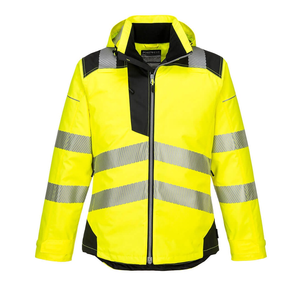 T400 Pw3 Hi-Vis Winter Jacket - Yellow/Black