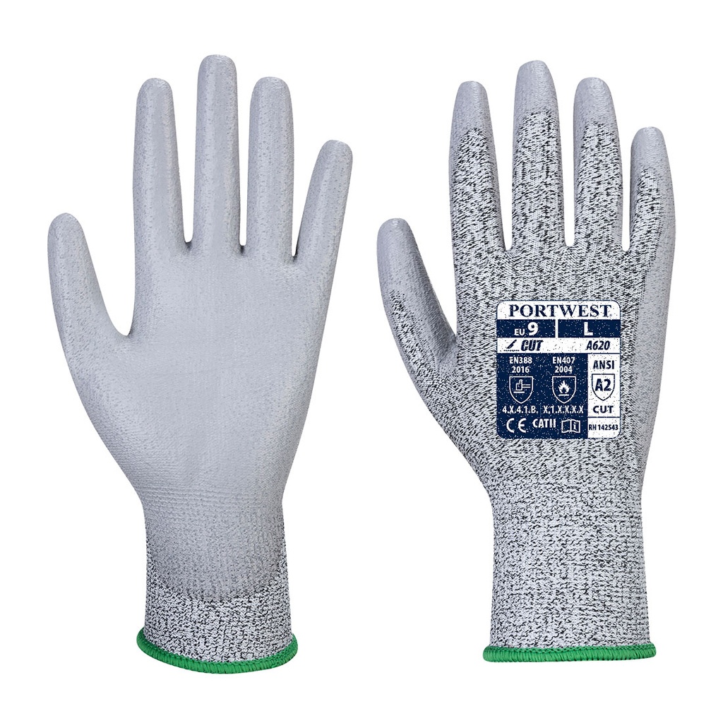 VA620 Vending Lr Cut Pu Palm Glove - Grey