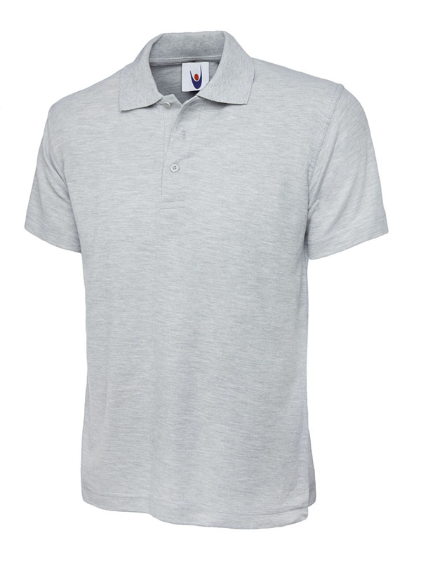 Uneek 101 Classic Polo - Heather Grey