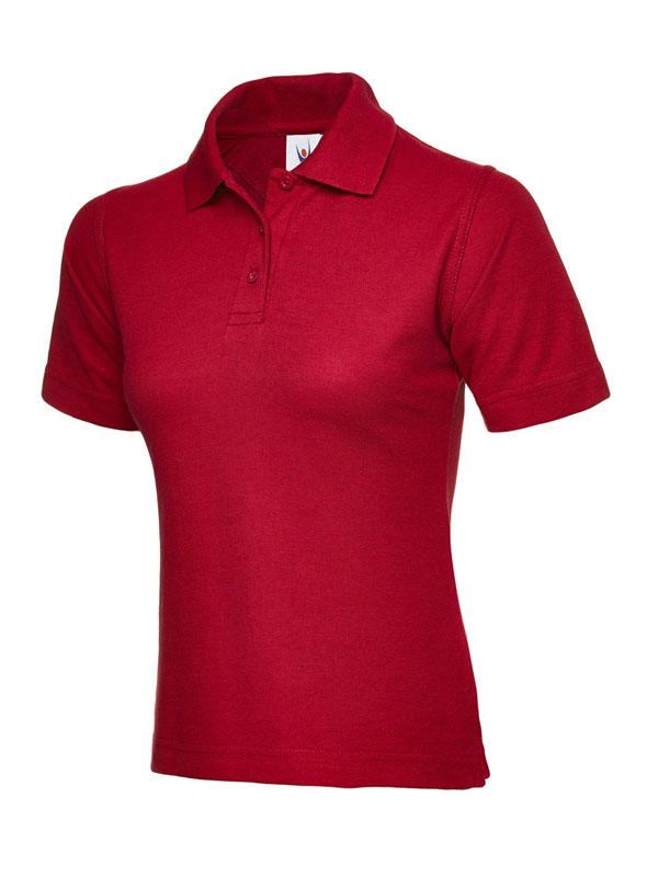 Uneek 106 Ladies Classic Polo - Red