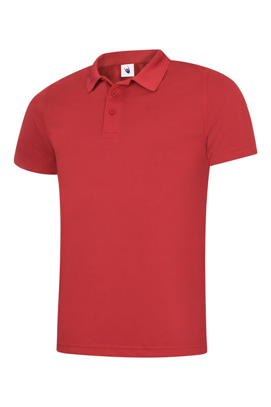 Uneek 127 Mens Super Cool Polo - Red