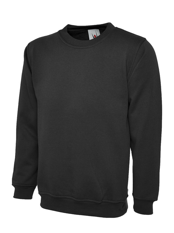 Uneek 203 Classic Sweatshirt - Black