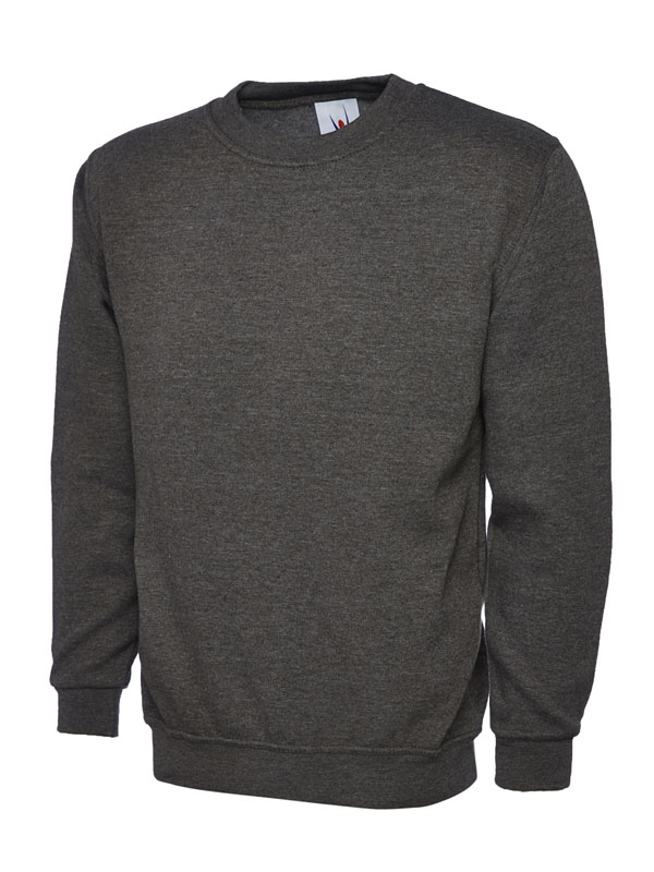 Uneek 203 Classic Sweatshirt - Charcoal