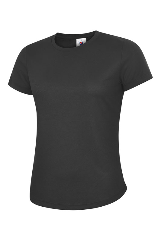 Uneek 316 Ladies Ultra Cool T-Shirt - Black