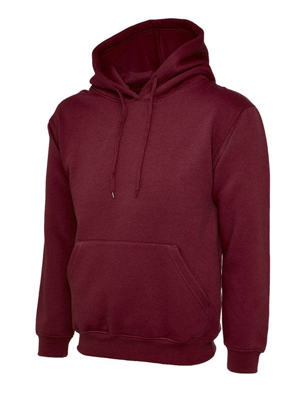 Uneek 502 Classic Hooded Sweatshirt - Maroon