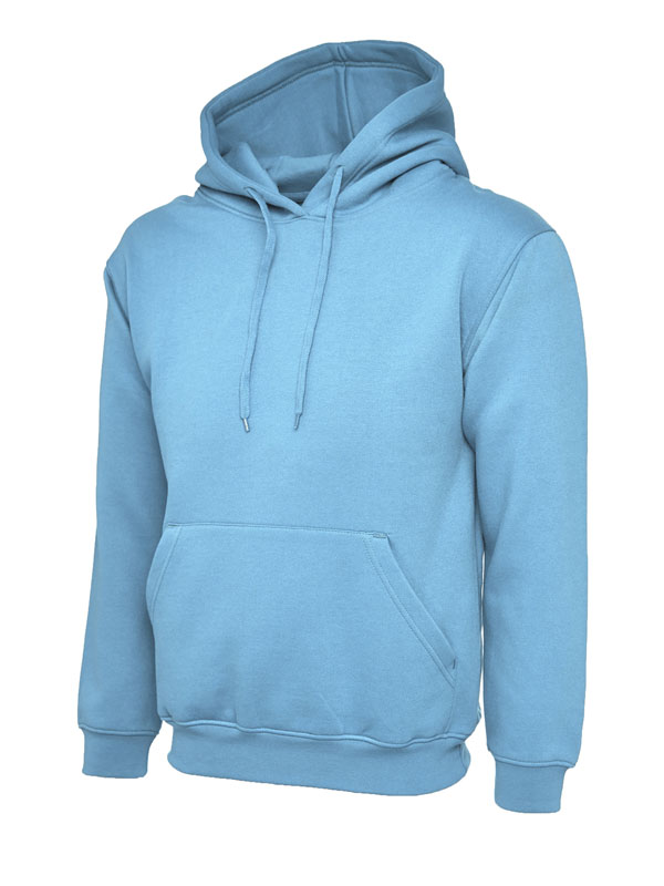 Uneek 502 Classic Hooded Sweatshirt - Sky