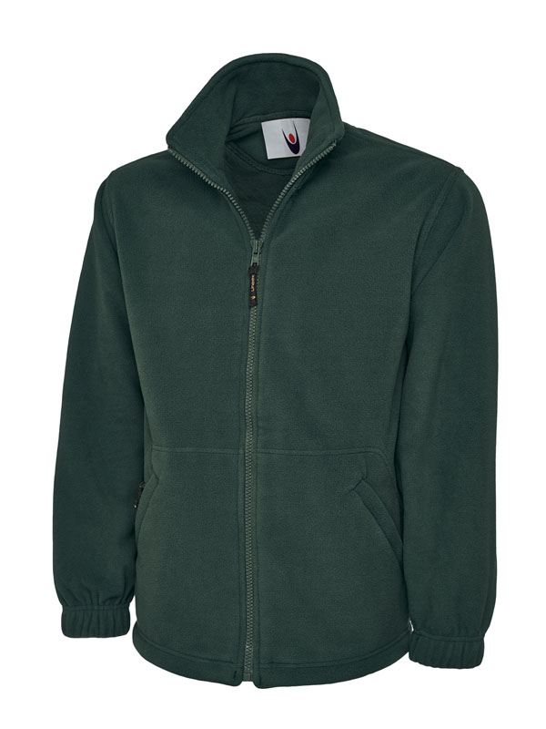 Uneek 601 Premium Full Zip Micro Fleece Jacket - Bottle Green