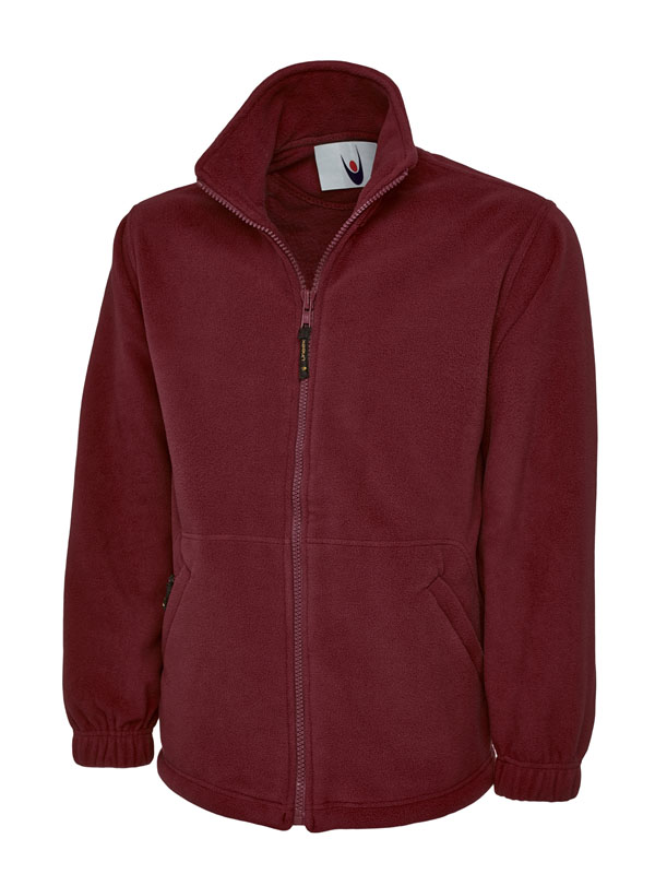 Uneek 601 Premium Full Zip Micro Fleece Jacket - Maroon