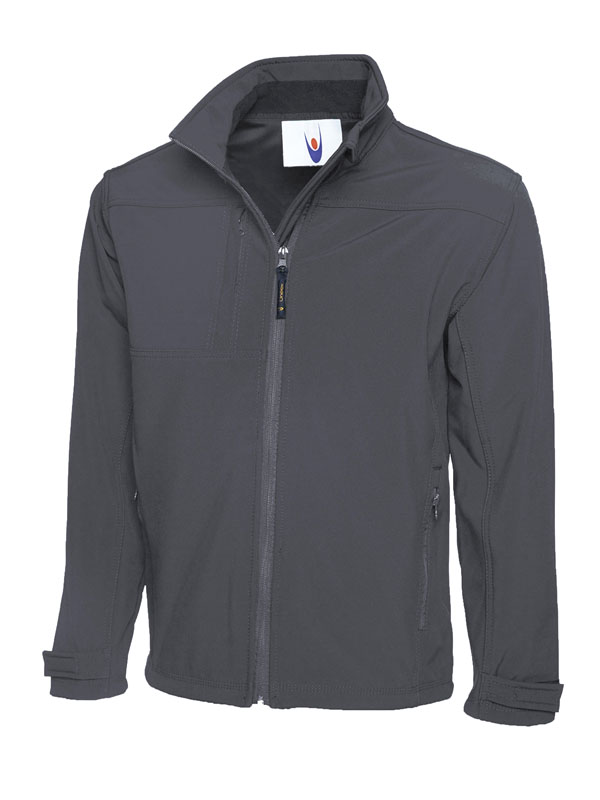 Uneek 611 Premium Full Zip Soft Shell Jacket - Light Grey